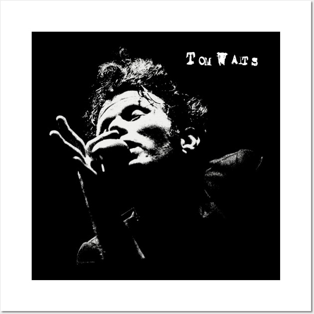 Retro Portrait Tom Waits Wall Art by GekNdangSugih